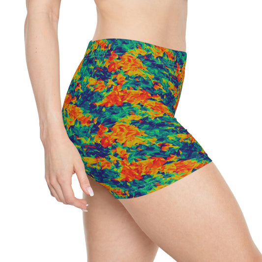 Vibrant 4K Ocean Breeze Women's Shorts - The Ultimate Summer Essential